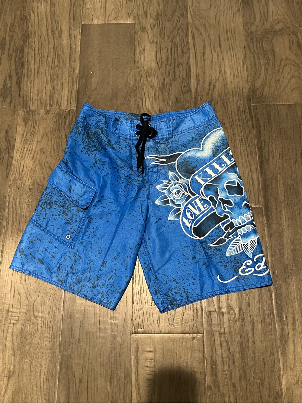Ed hardy y2k board shorts small